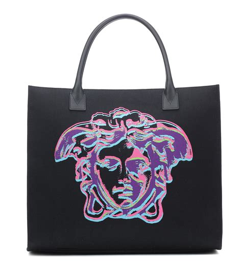 cabas versace|versace black label tote.